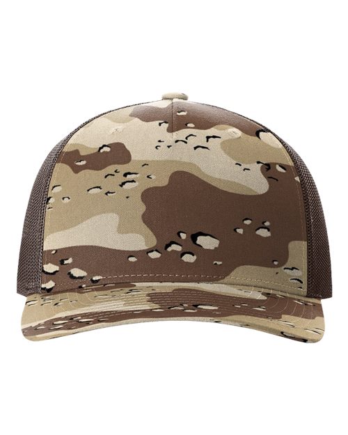 Richardson Five-Panel Printed Trucker Cap - 112PFP