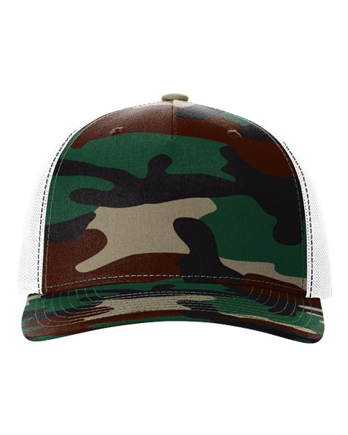 Richardson Five-Panel Printed Trucker Cap - 112PFP