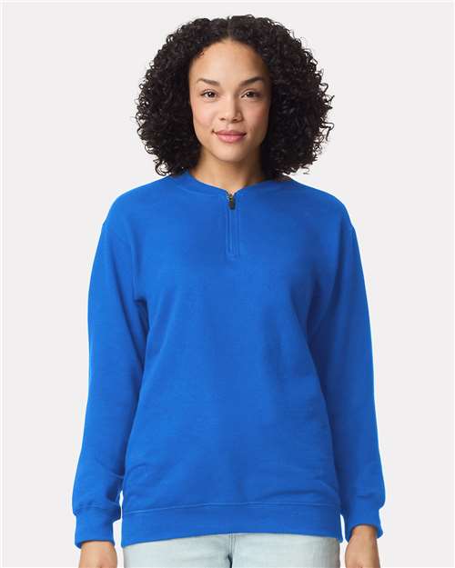 Gildan Unisex Softstyle® Midweight 1/4 Zip Sweatshirt - SF008