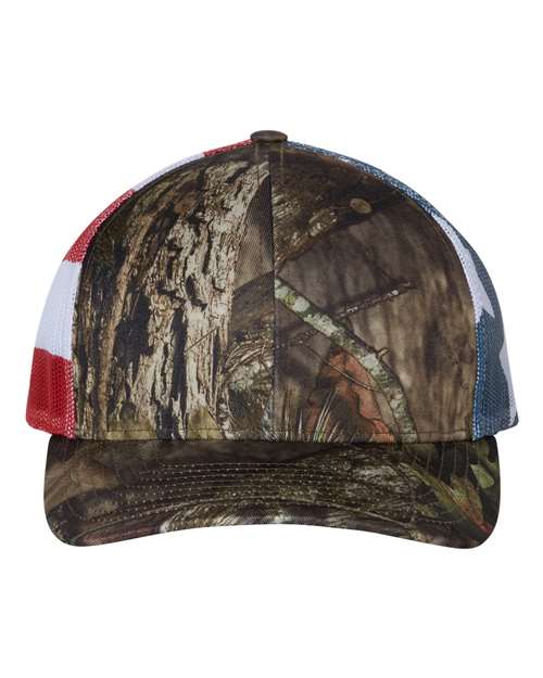 Richardson Printed Mesh Trucker Cap - 112PM