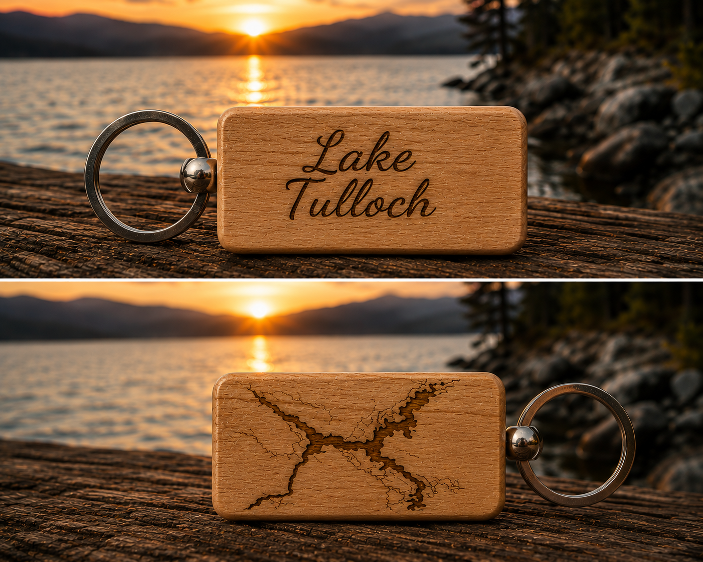 Wood Key Chain Engraving