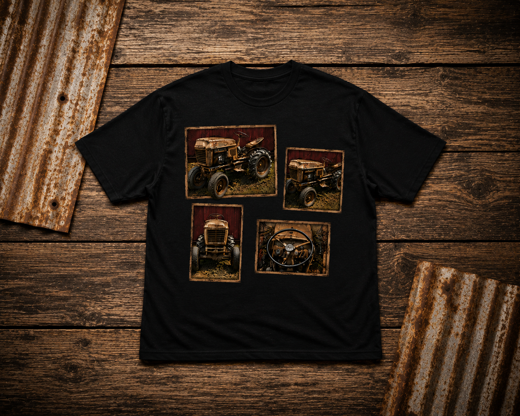 Personalized Custom Tractor Graphic T-Shirt