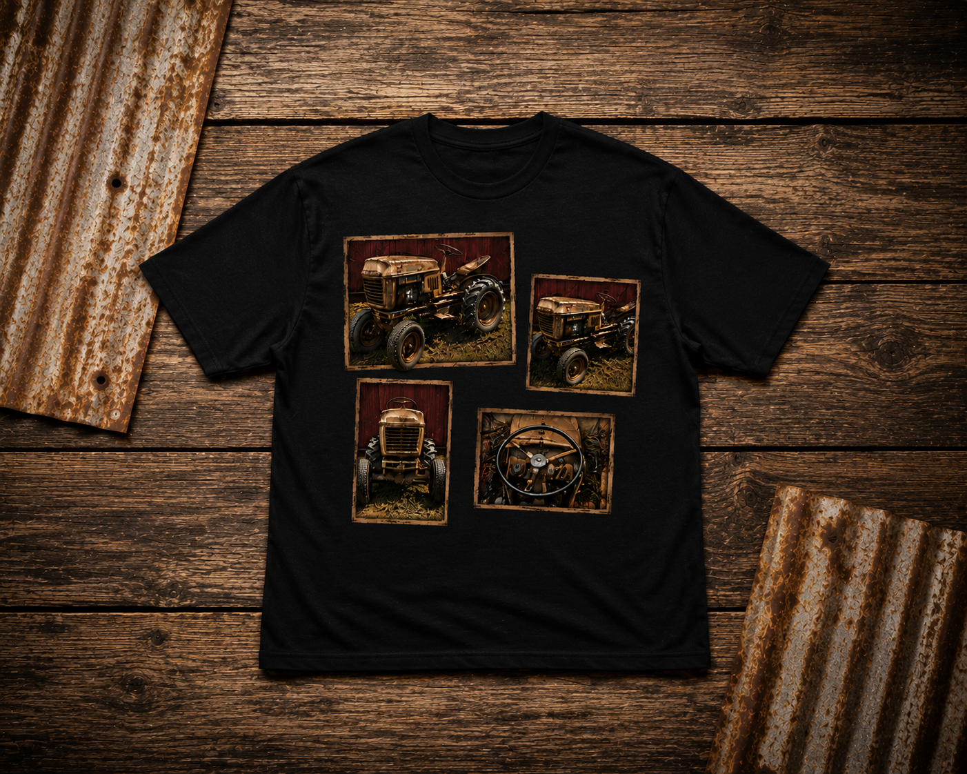 Personalized Custom Tractor Graphic T-Shirt