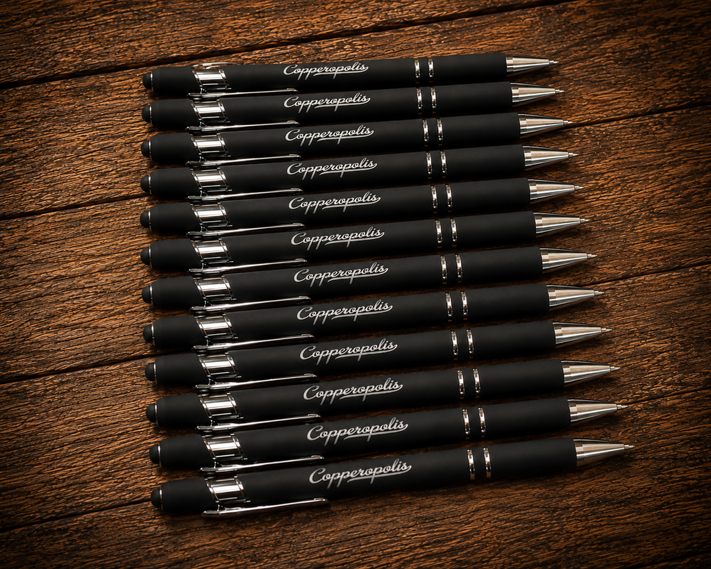 12 Personalized Pens with Stylus Engraved