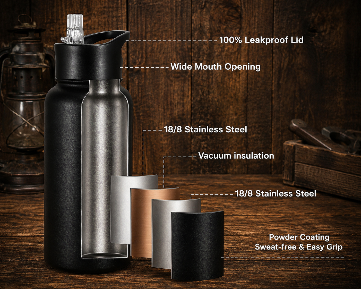 32oz Insulated Water Bottle Engraved