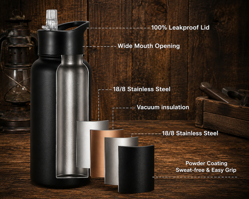 32oz Insulated Water Bottle Engraved